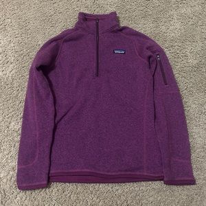 Purple patagonia quarter zip size medium 💜